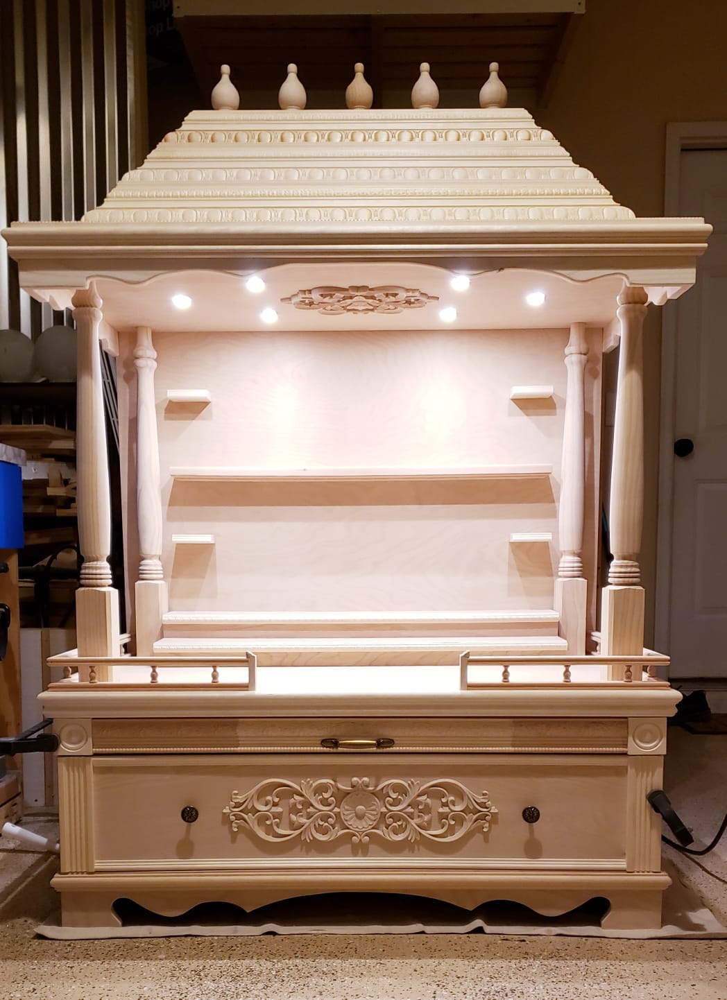 Traditional Stained Mandir