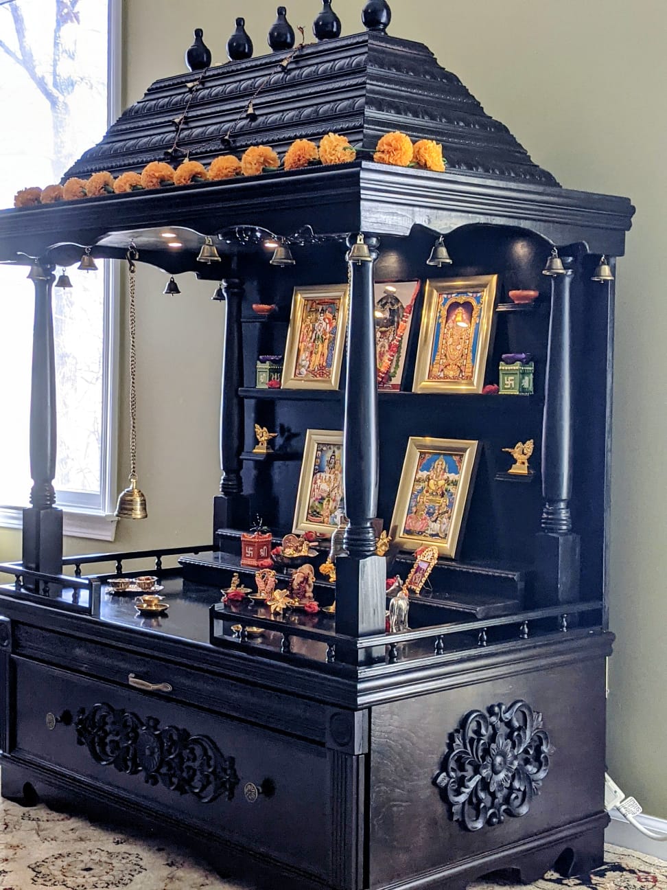 Traditional Stained Mandir gallery image 4